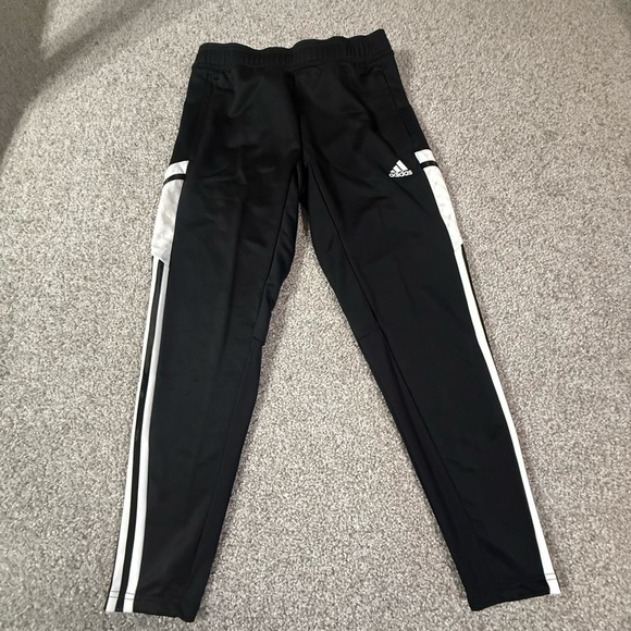 NWT Adidas Women’s Black White Aero ready Track Workout Pants – Size Small - Picture 1 of 9